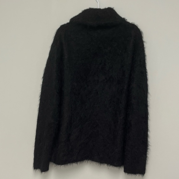 R13 Shawled Cashmere Distressed Edge Cardigan - Black. $1995 - Picture 15 of 16